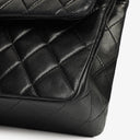 Chanel Small Classic Vintage Double Flap Bag Black Quilted Lambskin With 24K Gold-Plated Hardware