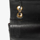 Chanel Small Classic Vintage Double Flap Bag Black Quilted Lambskin With 24K Gold-Plated Hardware