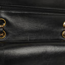 Chanel Small Classic Vintage Double Flap Bag Black Quilted Lambskin With 24K Gold-Plated Hardware