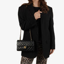 Chanel Small Classic Vintage Double Flap Bag Black Quilted Lambskin With 24K Gold-Plated Hardware