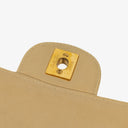 Chanel Small Double Sided Flap Bag Beige Quilted Lambskin 24K Gold-Plated Hardware