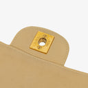 Chanel Small Double Sided Flap Bag Beige Quilted Lambskin 24K Gold-Plated Hardware
