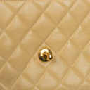 Chanel Small Double Sided Flap Bag Beige Quilted Lambskin 24K Gold-Plated Hardware