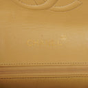 Chanel Small Envelope Maxi CC Logo Flap Bag Beige Quilted Lambskin With 24K Gold-Plated Hardware