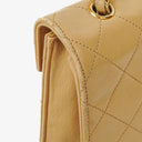 Chanel Small Envelope Maxi CC Logo Flap Bag Beige Quilted Lambskin With 24K Gold-Plated Hardware