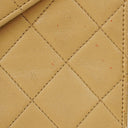 Chanel Small Envelope Maxi CC Logo Flap Bag Beige Quilted Lambskin With 24K Gold-Plated Hardware