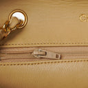 Chanel Small Envelope Maxi CC Logo Flap Bag Beige Quilted Lambskin With 24K Gold-Plated Hardware