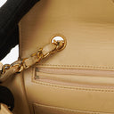 Chanel Small Envelope Maxi CC Logo Flap Bag Beige Quilted Lambskin With 24K Gold-Plated Hardware