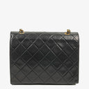 Chanel Small Envelope Maxi CC Logo Flap Bag Black Quilted Lambskin With 24K Gold-Plated Hardware