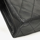 Chanel Small Envelope Maxi CC Logo Flap Bag Black Quilted Lambskin With 24K Gold-Plated Hardware