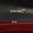 Chanel Small Envelope Maxi CC Logo Flap Bag Black Quilted Lambskin With 24K Gold-Plated Hardware