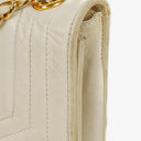 Chanel Small Envelope White Leather Flap Bag