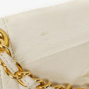 Chanel Small Envelope White Leather Flap Bag