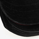 Chanel Small Half-Moon Black Velvet Flap Bag