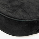 Chanel Small Half-Moon Black Velvet Flap Bag