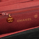 Chanel Small Half-Moon Black Velvet Flap Bag