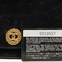 Chanel Small Half-Moon Black Velvet Flap Bag