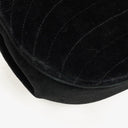 Chanel Small Half-Moon Black Velvet Flap Bag