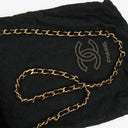 Chanel Small Half-Moon Black Velvet Flap Bag