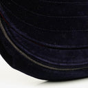 Chanel Small Half-Moon Navy Velvet Flap Bag