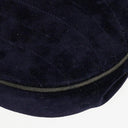 Chanel Small Half-Moon Navy Velvet Flap Bag