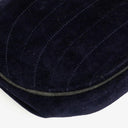 Chanel Small Half-Moon Navy Velvet Flap Bag