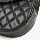 Chanel Maxi CC Logo Black Quilted Lambskin Small Single Flap Bag