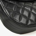 Chanel Maxi CC Logo Black Quilted Lambskin Small Single Flap Bag