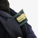 Chanel Small Navy Paris-Hamburg Cable Knit Fabric With Calfskin Flap Bag