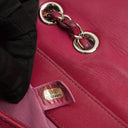 Chanel Small Rock In Rome Single Flap Bag Quilted Patent Leather Silver-Tone Hardware