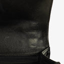 Chanel Small Single Black Quilted Patent Leather Flap Bag