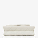 Chanel Small Tassel Flap Bag White Quilted Lambskin Bag
