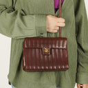 Chanel Small Vintage Classic Flap Bag In Chocolate Brown Vertical Quilted Lambskin And 24K Gold-Plated Hardware