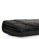 Chanel So Black Large Quilted Lambskin Flap Wallet