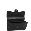 Chanel So Black Large Quilted Lambskin Flap Wallet