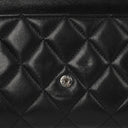 Chanel So Black Large Quilted Lambskin Flap Wallet