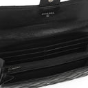 Chanel So Black Large Quilted Lambskin Flap Wallet