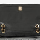 Chanel Soft Elegance Black Calfskin Quilted Flap Bag