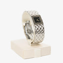 Chanel Stainless Steel 19mm Quilted Matelasse Acier Quartz Watch Black