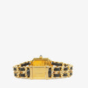 Chanel Stainless Steel Lambskin 20mm Chain Premiere Quartz Watch Gold L