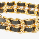 Chanel Stainless Steel Lambskin 20mm Chain Premiere Quartz Watch Gold L