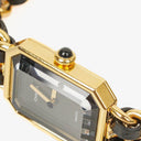 Chanel Stainless Steel Lambskin 20mm Chain Premiere Quartz Watch Gold L