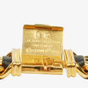 Chanel Stainless Steel Lambskin 20mm Chain Premiere Quartz Watch Gold L