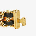 Chanel Stainless Steel Lambskin 20mm Chain Premiere Quartz Watch Gold L