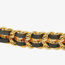 Chanel Stainless Steel Lambskin 20mm Chain Premiere Quartz Watch Gold L