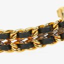 Chanel Stainless Steel Lambskin 20mm Chain Premiere Quartz Watch Gold L