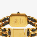 Chanel Stainless Steel Lambskin 20mm Chain Premiere Quartz Watch Gold M