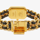 Chanel Stainless Steel Lambskin 20mm Chain Premiere Quartz Watch Gold M
