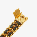 Chanel Stainless Steel Lambskin 20mm Chain Premiere Quartz Watch Gold M