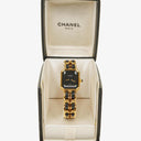 Chanel Stainless Steel Lambskin 20mm Chain Premiere Quartz Watch Gold M
